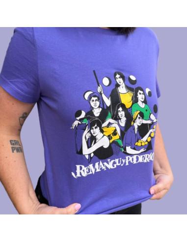 CAMISETA REMANGU Y PODERÍO MORADA
