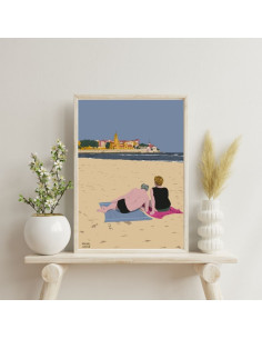 LÁMINA PAREJA PLAYA 2