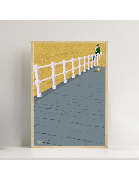 LÁMINA BAJADA A LA PLAYA