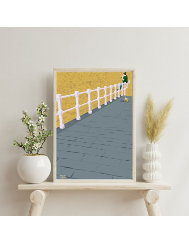 LÁMINA BAJADA A LA PLAYA