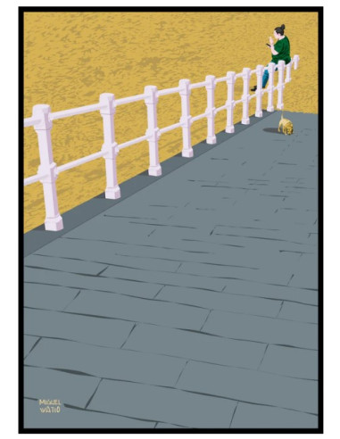 LÁMINA BAJADA A LA PLAYA