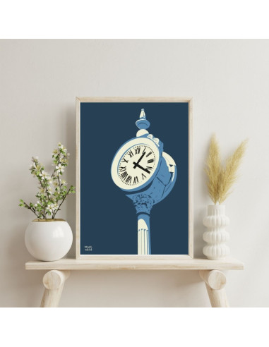 LÁMINA RELOJ JARDINES DE LA REINA