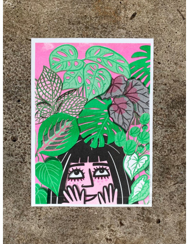LÁMINA CHICA CON PLANTAS