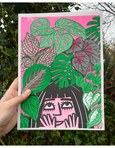 LÁMINA CHICA CON PLANTAS