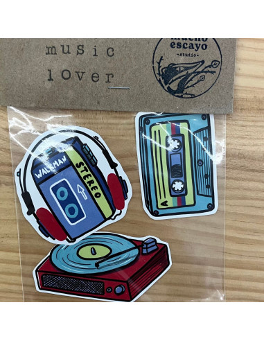 PACK DE PEGATINAS MUSIC LOVER