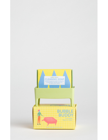 Jabonera de plástico reciclado pistacho