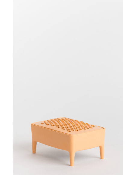 Jabonera de plástico reciclado salmón