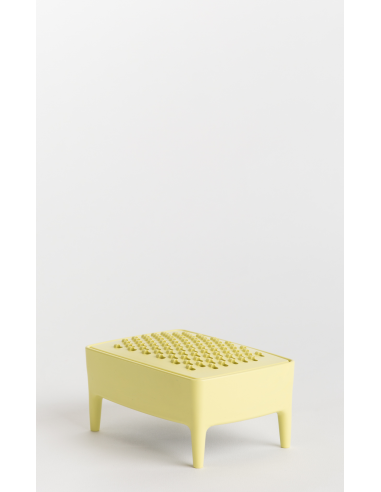 Jabonera de plástico reciclado amarilla