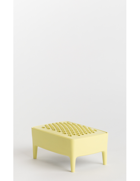 Jabonera de plástico reciclado amarilla