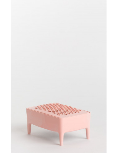 Jabonera de plástico reciclado rosa