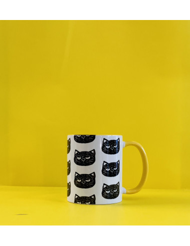 TAZA GATETE NEGRO