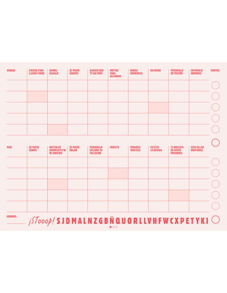 STOP, El juego de las palabras