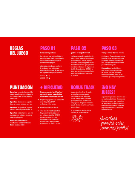 STOP, El juego de las palabras