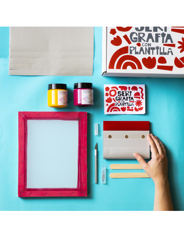 KIT SERIGRAFÍA CON PLANTILLAS