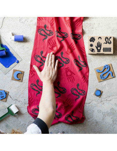 KIT ESTAMPACIÓN TEXTIL MÍSTICO