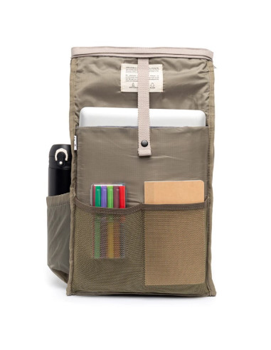 MOCHILA MINI ROLL CENIZA