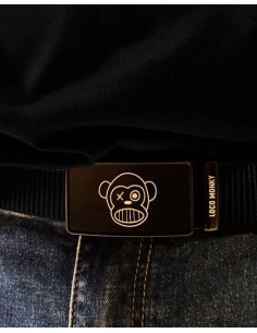 CINTURÓN LOCO MONKY NEGRO 2