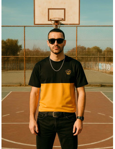 CAMISETA PURO LOCO MOSTAZA