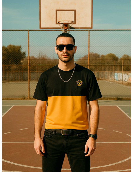 CAMISETA PURO LOCO MOSTAZA