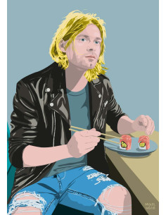 LÁMINA KURT COBAIN 2