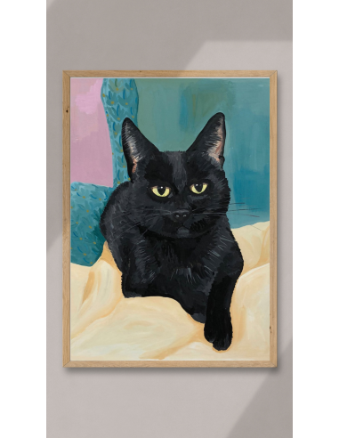LÁMINA GATO NEGRO