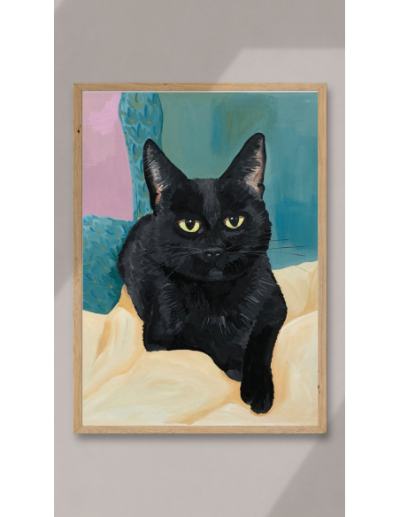LÁMINA GATO NEGRO