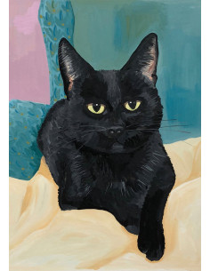 LÁMINA GATO NEGRO 2