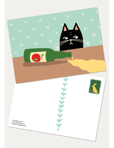 POSTAL SIDRA DERRAMADA