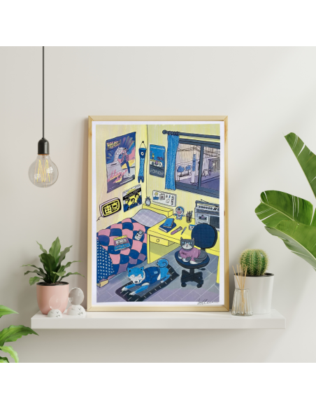 LÁMINA HABITACIÓN JAPONESA