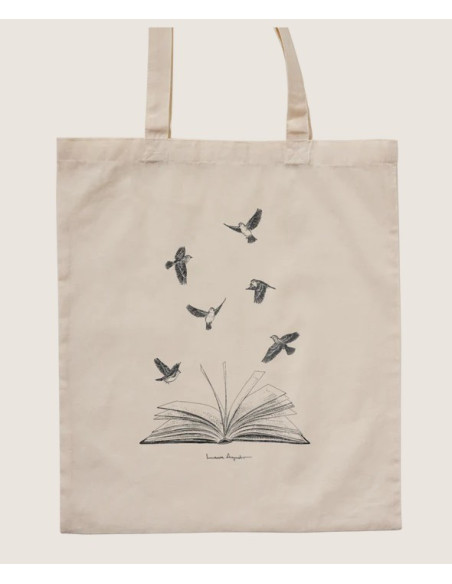TOTE PÁJAROS Y LIBROS