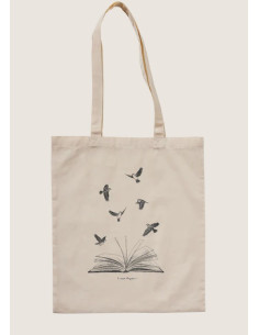 TOTE PÁJAROS Y LIBROS 2