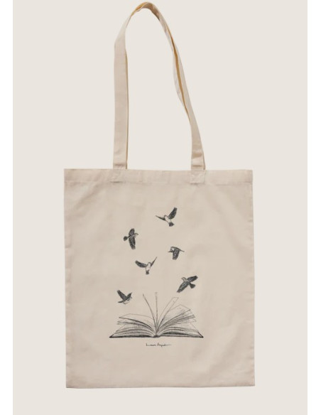 TOTE PÁJAROS Y LIBROS