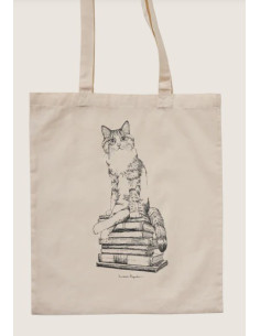 TOTE GATO SOBRE LIBROS 2