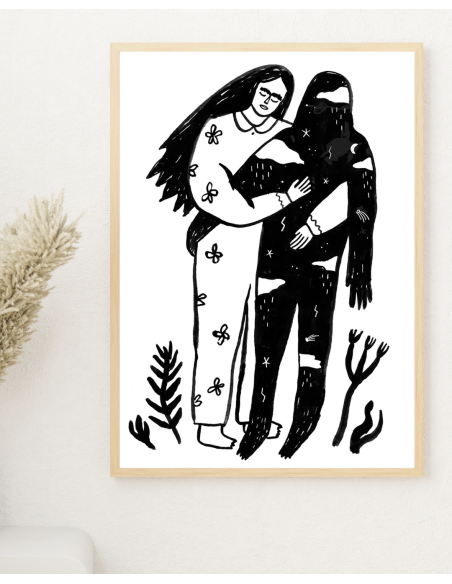 LÁMINA TODOS LOS ABRAZOS DE LA NOCHE