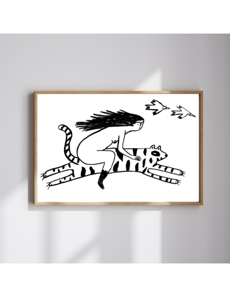 LÁMINA TIGRE VOLADOR