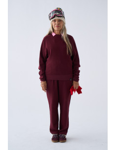 SUDADERA UNISEX GRANATE 2