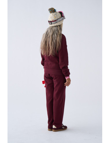 SUDADERA UNISEX GRANATE