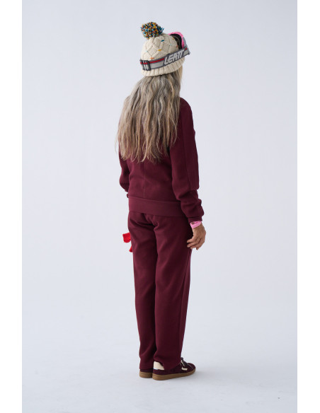 SUDADERA UNISEX GRANATE