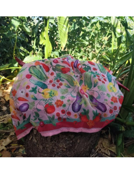PAÑUELO MEDIANO HUERTA ROSA
