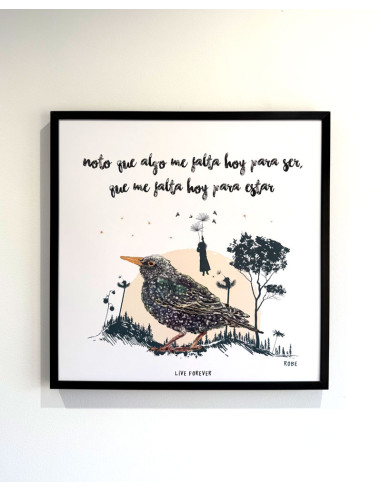 LÁMINA HOMBRE PÁJARO