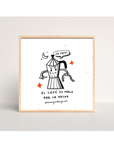 ILUSTRACIÓN EL CAFÉ ES MALO POR LA NOCHE