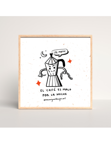 ILUSTRACIÓN EL CAFÉ ES MALO POR LA NOCHE