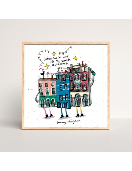 Ilustración  Cimavilla se pone del revés a culines