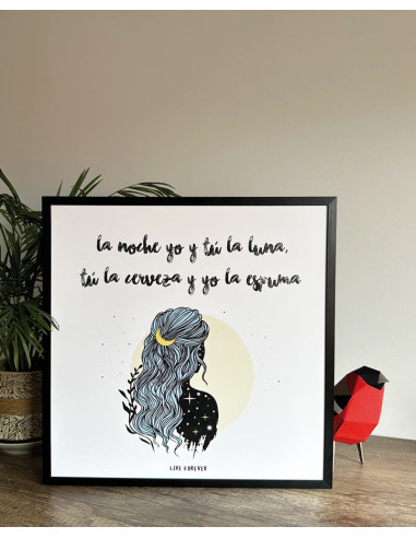 LÁMINA NOCHE Y LUNA