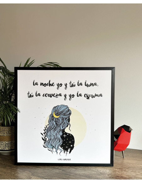LÁMINA NOCHE Y LUNA