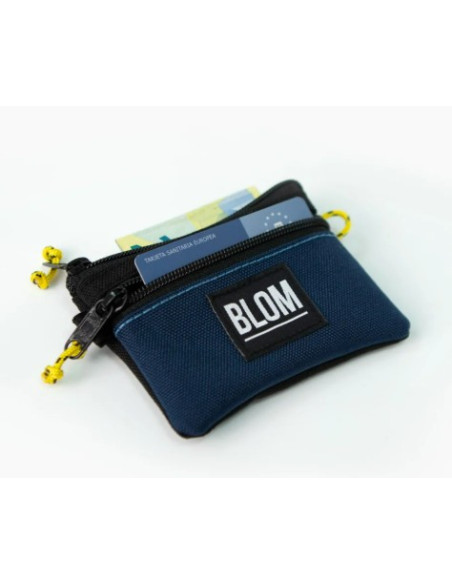 CARTERA ZIPPED AZUL