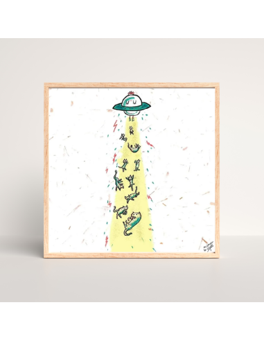 ILUSTRACIÓN GATOS OVNIS