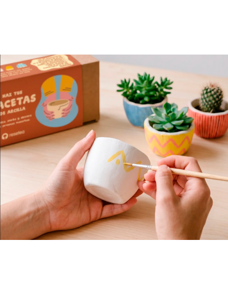 Kit DIY Haz tus Macetas de Arcilla