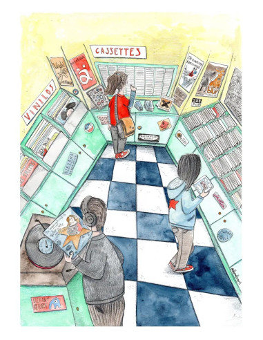 LÁMINA RECORD STORE