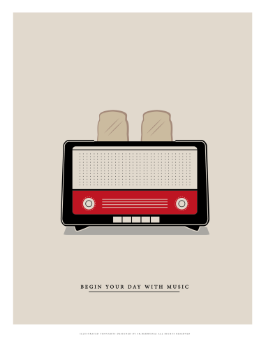 LÁMINA BEGIN YOUR DAY WITH MUSIC -RADIO-